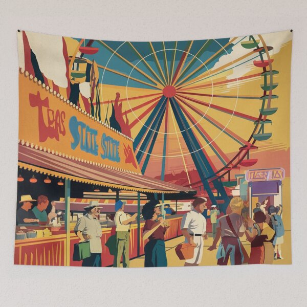 Item preview, Dallas Vintage Travel Poster designed and sold by TravelerRat.