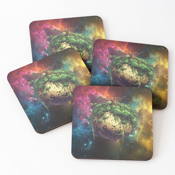 Item preview, MTG Playmat: A small lost planet surviving through space! designed and sold by GenXSchematic.