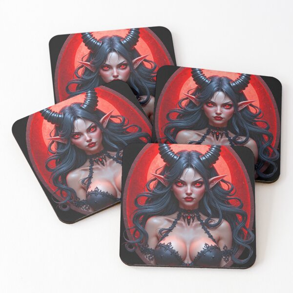 Item preview, Queen Of Darkness Pretty Demon Woman designed and sold by TheArtOfPat.