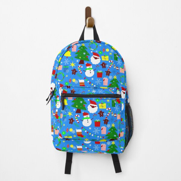 Item preview, blue christmas tree black santa designed and sold by Gossip Rag.