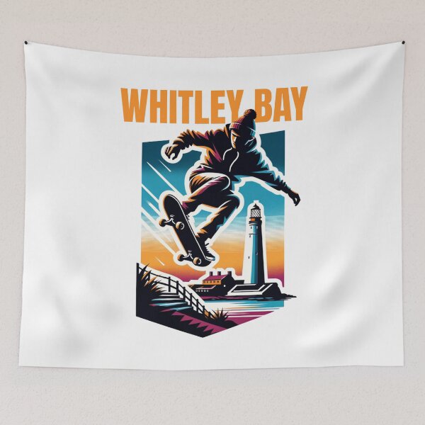 Item preview, Whitley Bay Surfing Sunset Lighthouse designed and sold by MerchByCraig.