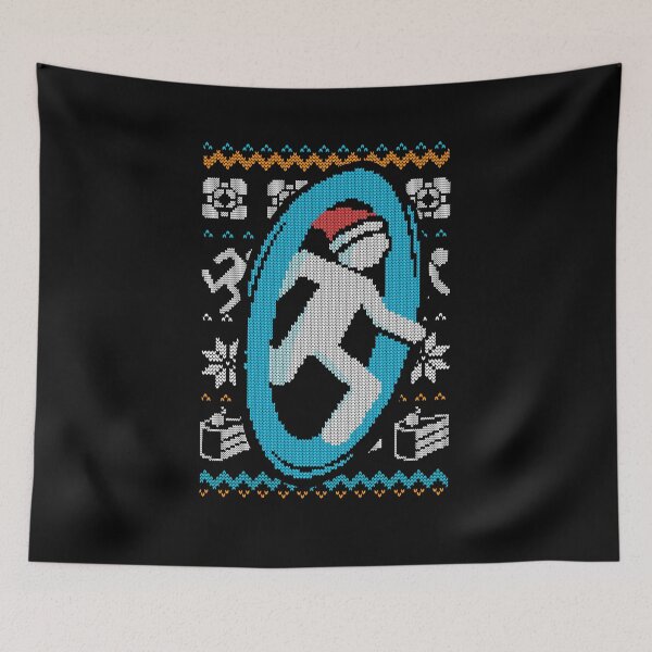 Item preview, Christmas Ugly Sweater Blue Portal Video Game designed and sold by BlancaVidal.