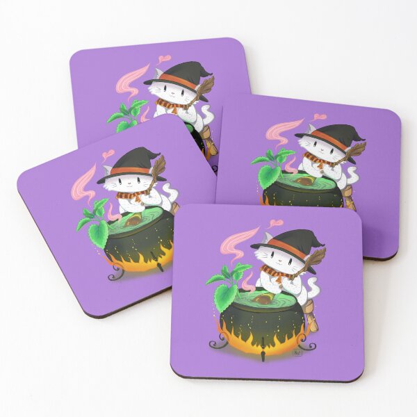 Item preview, Catnip tea brewing kitty  designed and sold by PinkGorillaCo.