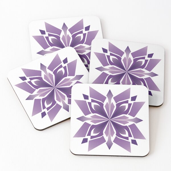 Item preview, Geometric Purple Spiky Flower designed and sold by DHTDesigns.