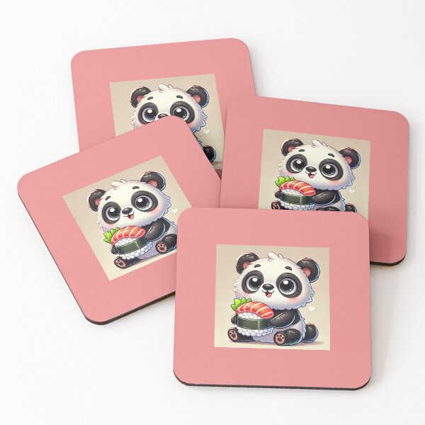 Item preview, Sushi Panda – Cute Panda with Nigiri designed and sold by ANIARTONLINE.