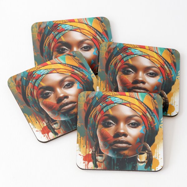 Item preview, Beautiful African Woman,  African Artwork designed and sold by Infinitegoods1.