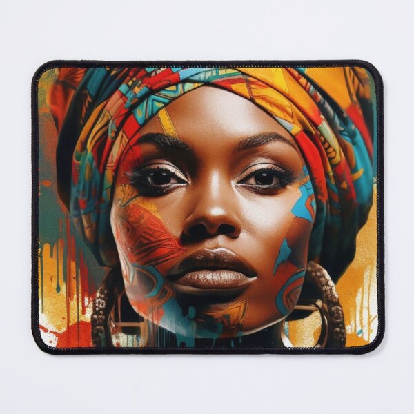 Item preview, Beautiful African Woman,  African Artwork designed and sold by Infinitegoods1.