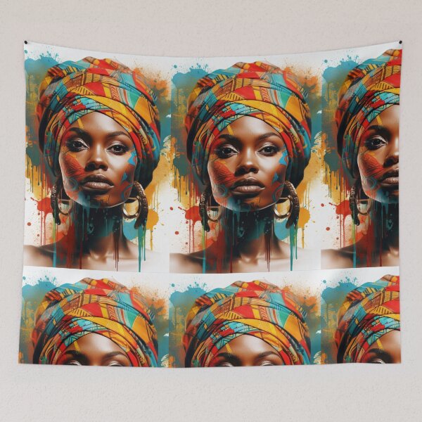 Item preview, Beautiful African Woman,  African Artwork designed and sold by Infinitegoods1.