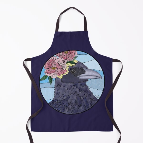 Item preview, Raven with Peonies & Topaz (November) designed and sold by Marguerite Artistry.