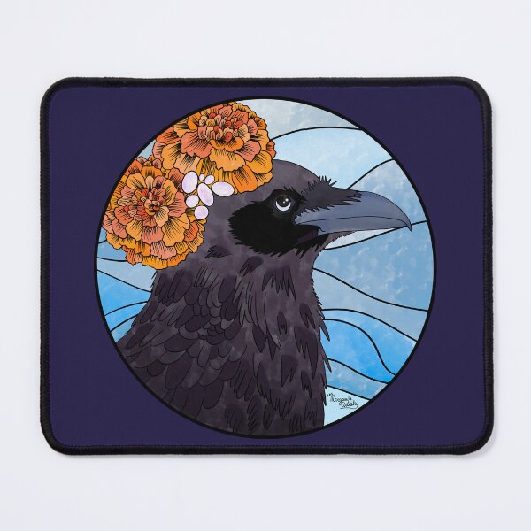 Item preview, Raven with Marigold & Opals (October) designed and sold by Marguerite Artistry.