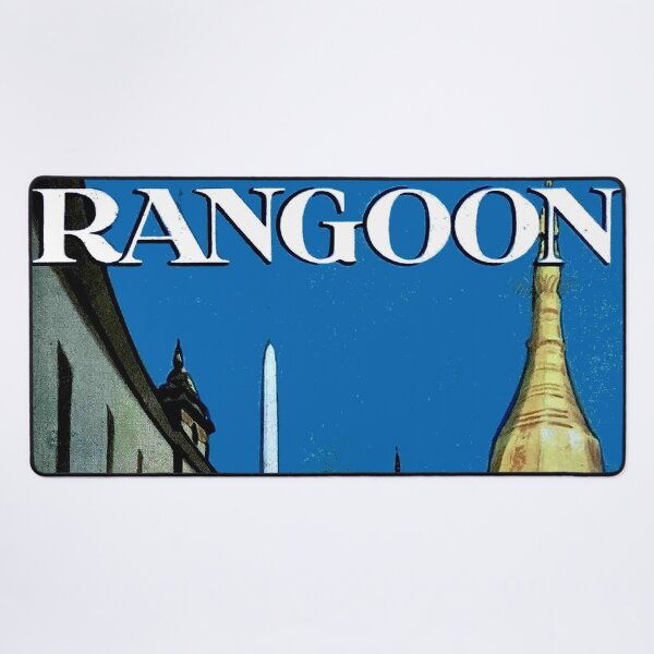 Item preview, Rangoon Myanmar Vintage Travel and Tourism Advertising Print designed and sold by posterbobs.