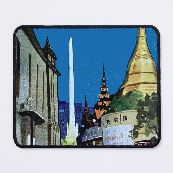 Item preview, Rangoon Myanmar Vintage Travel and Tourism Advertising Print designed and sold by posterbobs.