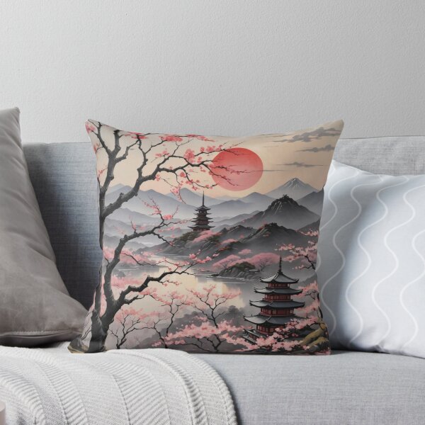 Item preview, serene japanese landscape designed and sold by melissabeta.
