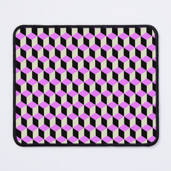 Item preview, Colorful Cube Combination Abstract Party Pattern Illusion Pyramid designed and sold by EvergreenMotifs.