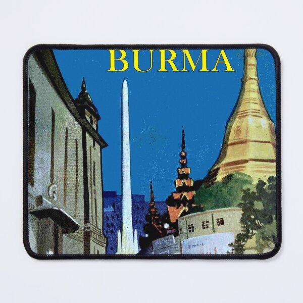 Item preview, Rangoon Myanmar Burma Vintage Travel and Tourism Advertising Print designed and sold by posterbobs.