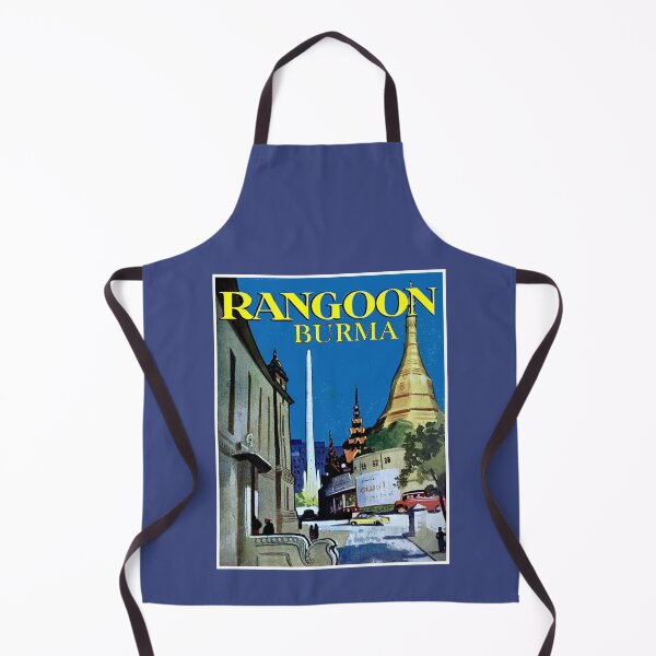 Item preview,  Rangoon Myanmar Burma Vintage Travel and Tourism Advertising Print designed and sold by posterbobs.