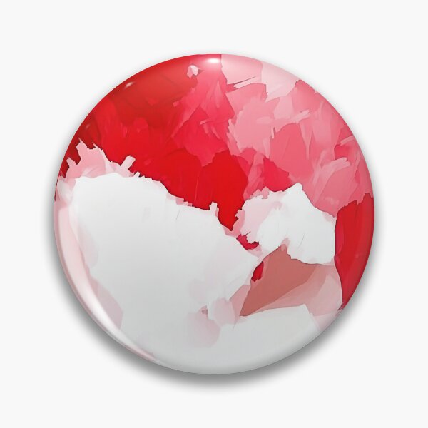 Item preview, Red and White Acrylic Contemporary Brushstrokes Pattern designed and sold by HausKatz.