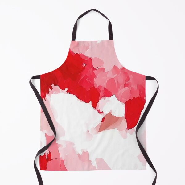 Item preview, Red and White Acrylic Contemporary Brushstrokes Pattern designed and sold by HausKatz.