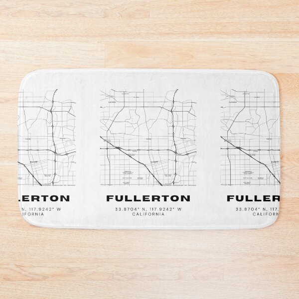 Item preview, Minimalist Fullerton Map Art - California City Coordinates Design designed and sold by RM-Journey.