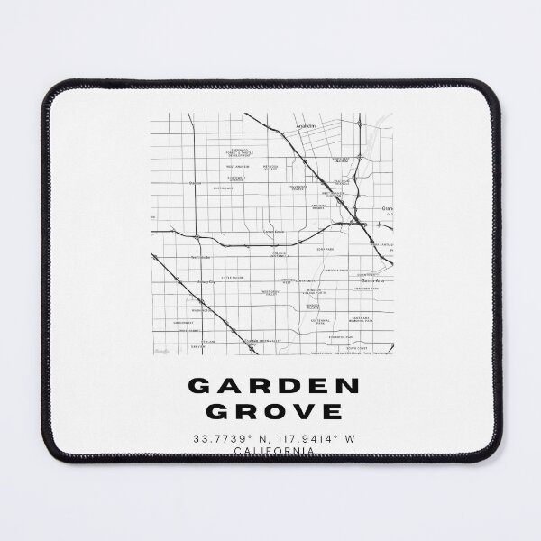 Item preview, Minimalist Garden Grove Map Art - California City Coordinates Design designed and sold by RM-Journey.