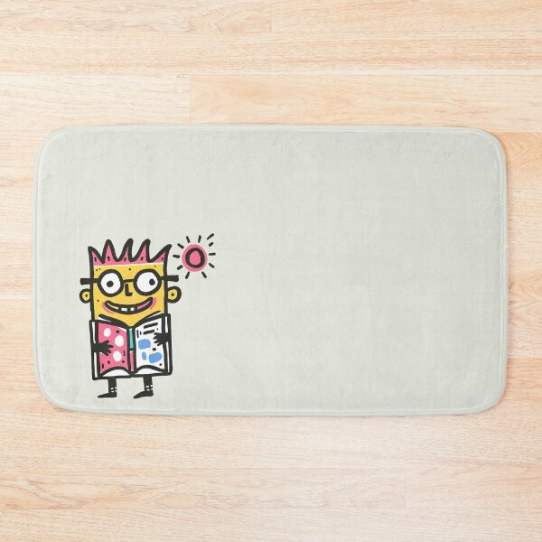 Item preview, Bookworm 80s Cartoon Character Bold Lines Vibrant Illustration designed and sold by Sturdust.