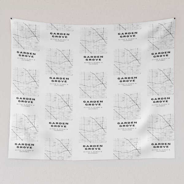 Item preview, Minimalist Garden Grove Map Art - California City Coordinates Design designed and sold by RM-Journey.
