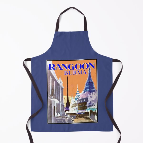 Item preview,  Rangoon Myanmar Burma Vintage Travel and Tourism Advertising Print designed and sold by posterbobs.