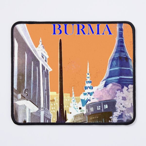 Item preview, Rangoon Myanmar Burma Vintage Travel and Tourism Advertising Print designed and sold by posterbobs.