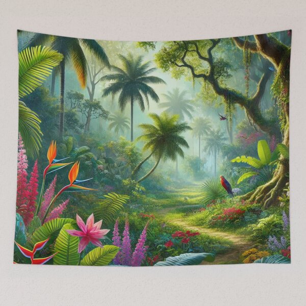 Item preview, Vibrant Tropical Forest designed and sold by Dream Bloom Gallery.