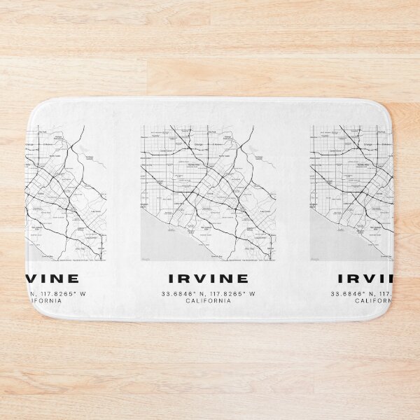 Item preview, Minimalist Irvine Map Art - California City Coordinates Design designed and sold by RM-Journey.