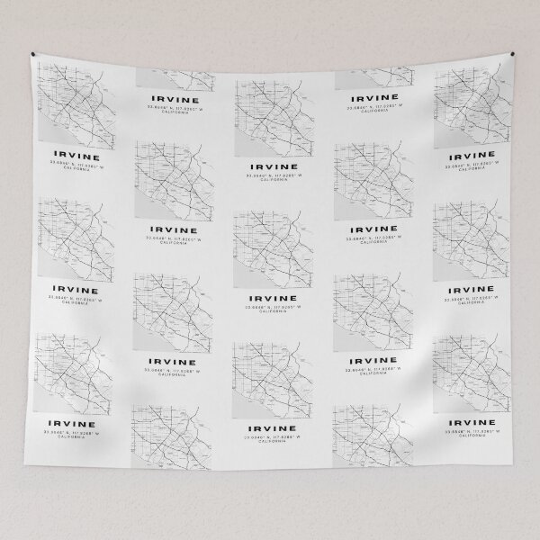 Item preview, Minimalist Irvine Map Art - California City Coordinates Design designed and sold by RM-Journey.