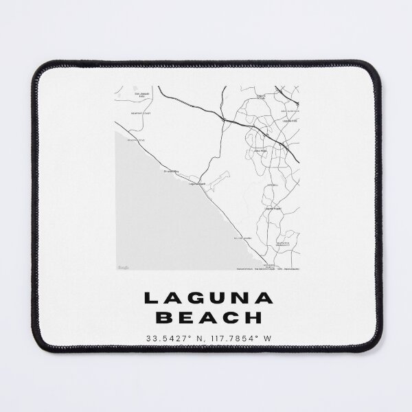 Item preview, Minimalist Laguna Beach Map Art - California City Coordinates Design designed and sold by RM-Journey.