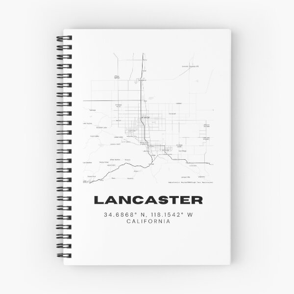 Item preview, Mapa artístico minimalista de Lancaster: diseño de coordenadas de la ciudad de California designed and sold by RM-Journey.