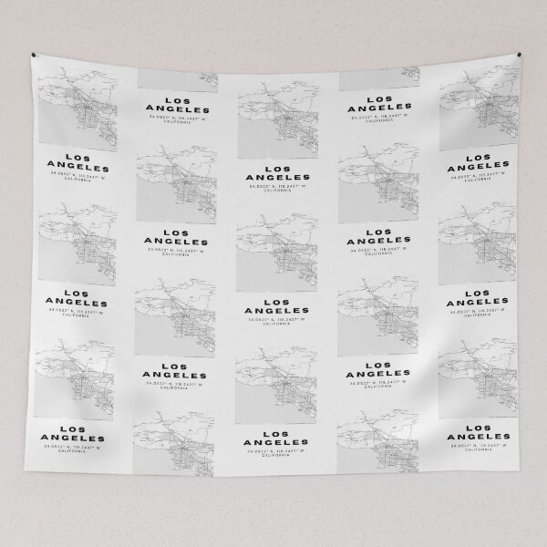 Item preview, Minimalist Los Angeles Map Art - California City Coordinates Design designed and sold by RM-Journey.