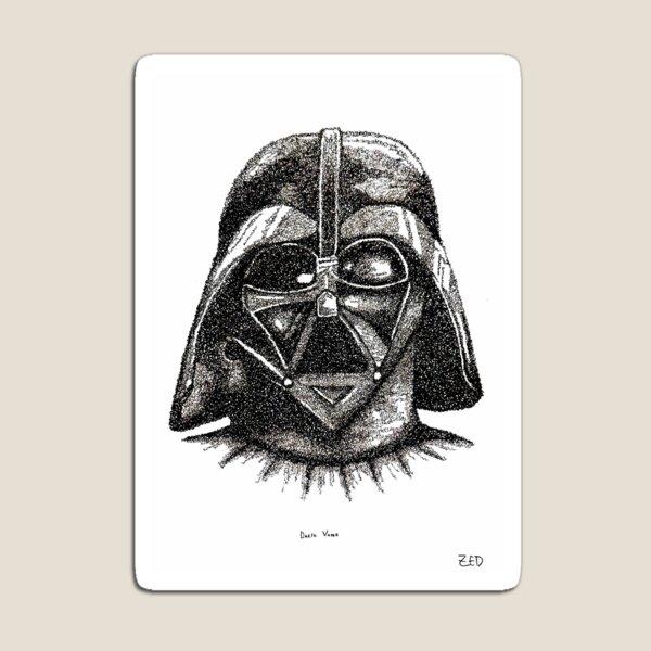 Vista previa del artículo con la obra «Darth Vader», diseñado y vendido por zoe-elizabeth07.