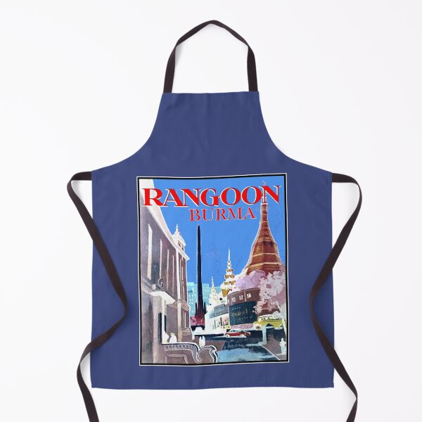 Item preview, Rangoon Myanmar Burma Vintage Travel and Tourism Advertising Print designed and sold by posterbobs.