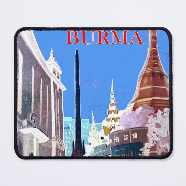 Item preview, Rangoon Myanmar Burma Vintage Travel and Tourism Advertising Print designed and sold by posterbobs.