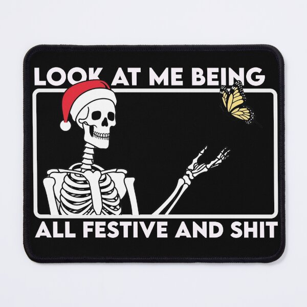 Item preview, Christmas Festive Skeleton, Funny Holiday Tee, Skeleton Sticker Gift Set, Festive Apparel, Unique Christmas Gift designed and sold by EN-YJW.