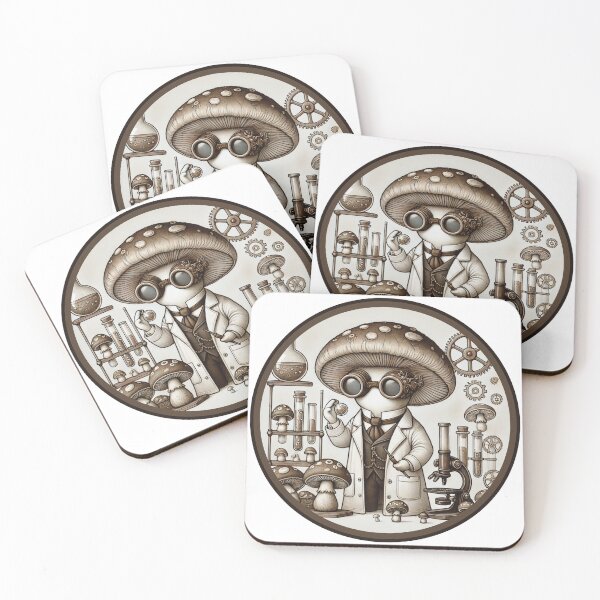 Item preview, Professor Mushroom: Steampunk Mycology Scientist designed and sold by Clove-Valley.