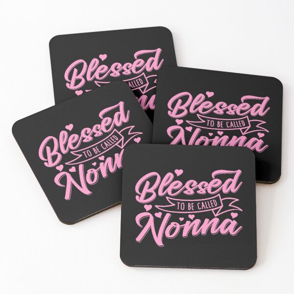 Item preview, BLESSED TO BE CALLED NONNA - Pink Hearts Ribbon Grandma designed and sold by Darling DeDe.