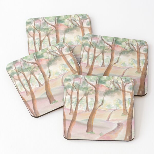Item preview, Magical Forest Watercolor Landscape with Rainbow Hills designed and sold by Jennifer Margrave-Garcia.