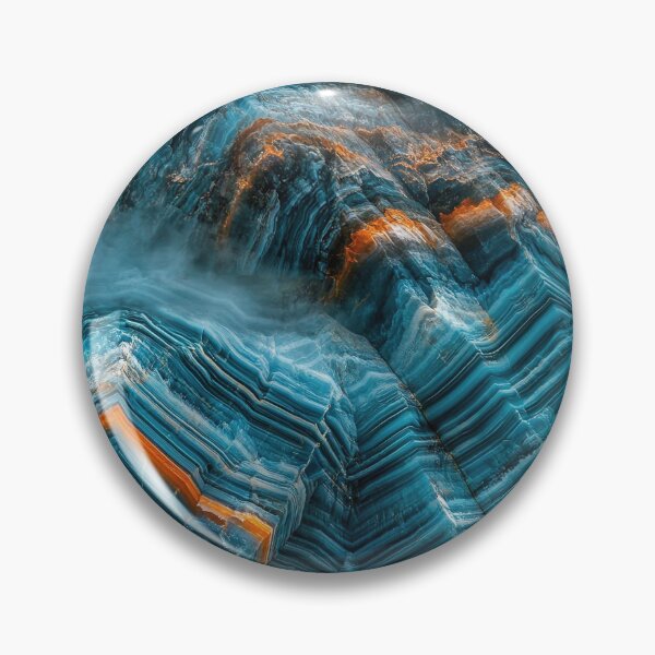 Item preview, Agate Rock Pattern - Beautiful Striated Blue and Bronze Rocks designed and sold by HausKatz.