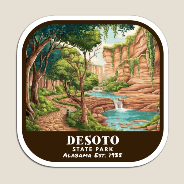 Item preview, Vintage Desoto State Park (Alabama State Park) designed and sold by RabbitK.