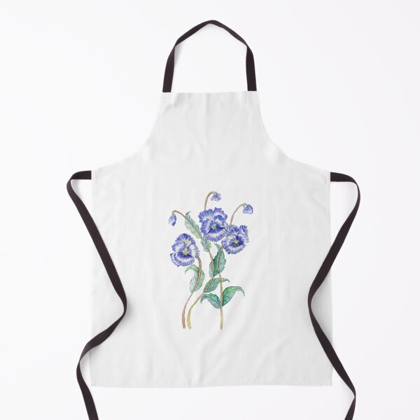 Item preview, Pattern blue flowers with their buds designed and sold by Liliana  Donato.