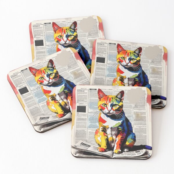 Item preview, Artistic News Cat-Edited AI generated art designed and sold by Frostp.