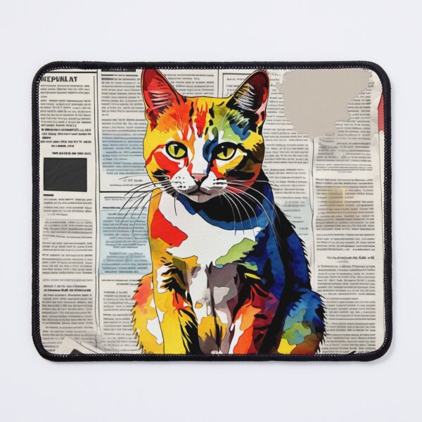 Item preview, Artistic News Cat-Edited AI generated art designed and sold by Frostp.