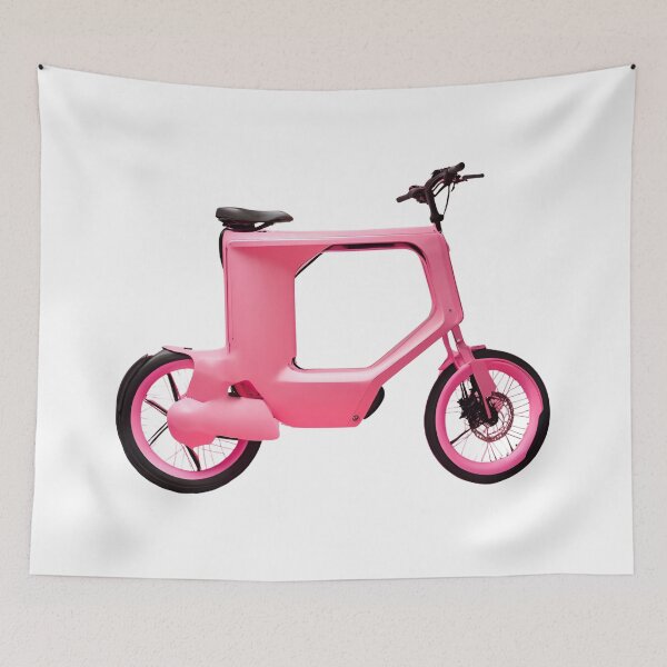 Item preview, A pink scooter with a black seat and a pink handlebar designed and sold by PWDigitalArt.