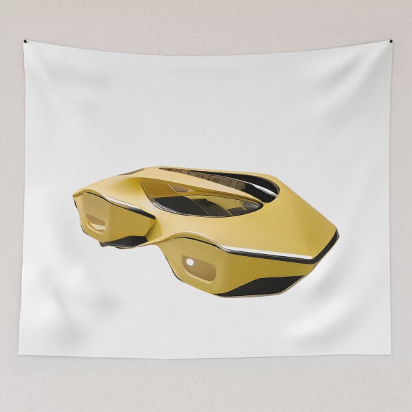 Item preview, A yellow car with a black stripe and a black window designed and sold by PWDigitalArt.