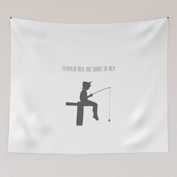 Item preview, Fisher of men, not judges of men designed and sold by Woven-in-Jesus.