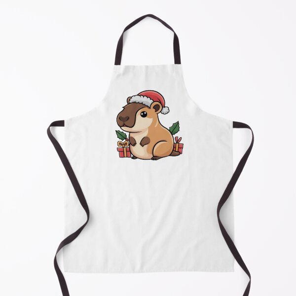 Item preview, Christmas Capybara Chibi | Cute Santa Capybara Holiday Art Festive Gifts designed and sold by WishfulWolf.